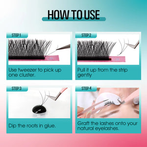 W-Shaped 3D Volume Eyelash Extensions 0.07mm Thickness