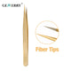 Peacock Fiber Tip Straight Lash Tweezers