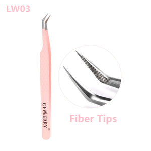 Queen Fiber Tips Lash Extension Tweezers