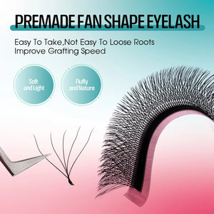 W-Shaped 5D Volume Eyelash Extensions