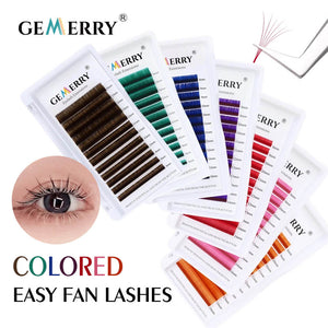 Colored Lash Extensions Easy Fans