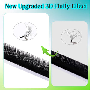 Set-Already Hybrid Easy Fan Lashes 3D Effect Fluffy Lashes